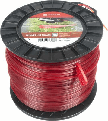 Pièces agricoles - Jardin et forêt pièce adaptable - Fil de coupe Ø 3.3mm 182m carré rouge Kramp