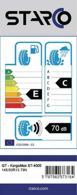 Pièces agricoles - Pièce divers - Pneu TL 145/80R13 79N KargoMax ST-4000