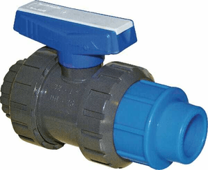 Pièces agricoles - Hydraulique - Vanne à bille PE cpl. PVC 50mm