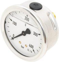 Pièces agricoles - Hydraulique - Manomètre 0 à 400 bar ø 60 filetage axial ø 1/4