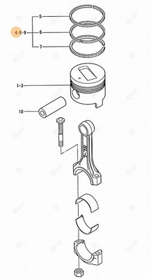 Pièces agricoles - Pieces moteur - SERIE FASCE ELAST.