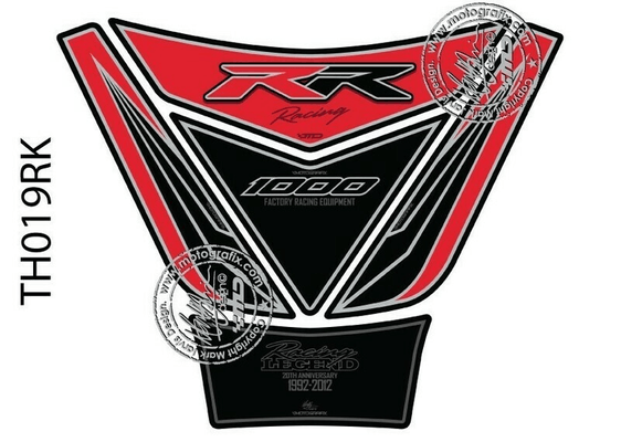 Pièces Quad & Motos - Equipement véhicule - Protection de réservoir MOTOGRAFIX 5pcs rouge/noir Honda CBR1000RR