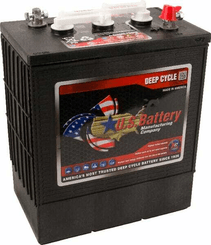 Pièces agricoles - Eclairage - Batterie de loisir 6V - 340Ah/C20, Deep Cycle Wet, U.S. Battery