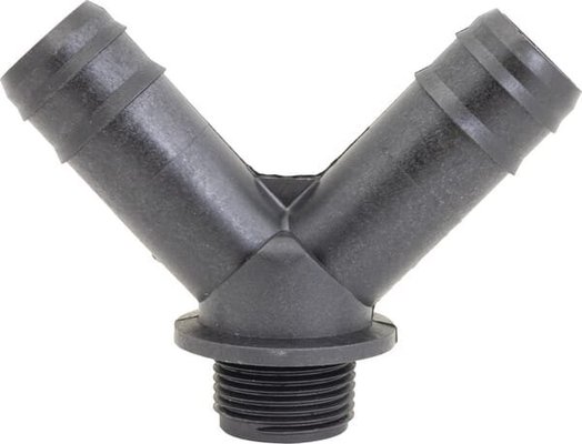Pièces agricoles - Pièce Pulvérisateur - Pièce en Y 45°+embout de tuyau 2x25 mm / 1x30 mm