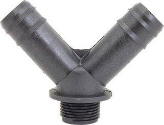 Pièces agricoles - Pièce Pulvérisateur - Pièce en Y 45°+embout de tuyau 2x25 mm / 1x30 mm