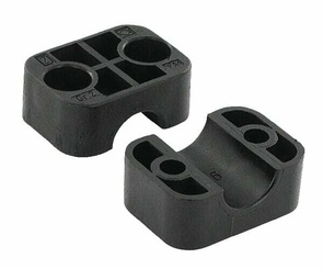 Pièces agricoles - Hydraulique - Demi-coq. noire lisse A2 16mm