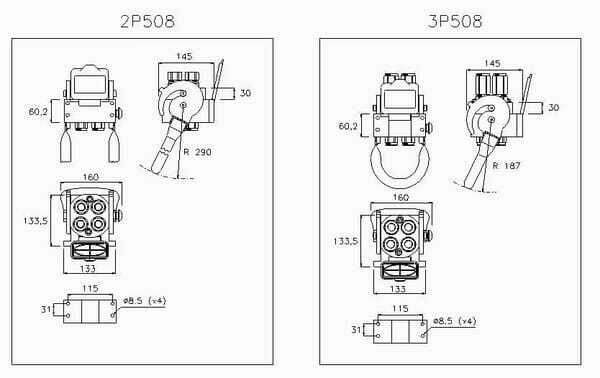 Pièces agricoles - Hydraulique - Raccord multiple DN12-4 x 1/2" BSPP fixation femelle