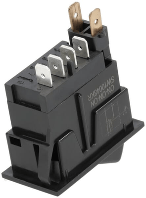 Pièces agricoles - Eclairage - Interrupteur à bascule, I-0-II, on-on-on, 12V, 4 broches, essuie-glace
