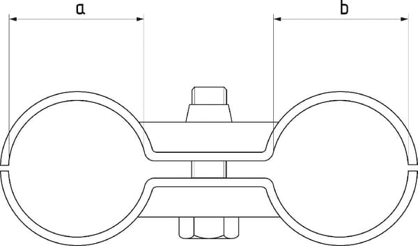 Pièces agricoles - Cloture,Jardin & Sylviculture - Collier double 2" x 1½"
