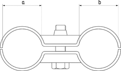 Pièces agricoles - Cloture,Jardin & Sylviculture - Collier double 2" x 1½"