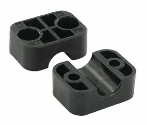 Pièces agricoles - Hydraulique - Demi-coq. noire lisse A2 15mm