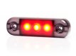 Feu de gabarit arrière à LED, rouge, rectangulaire, 12-24 V, 84 x 24 x 10,4 mm