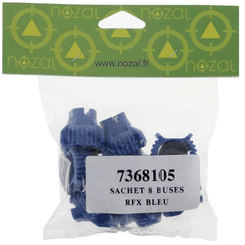 Pièces agricoles - Pièce Pulvérisateur - Jeu de buses à jet plat (8 pcs) RFX 120° 03 bleu