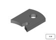 CARTON DE 50 PLAT (NOIR) INCURVE 50X08 L.57MM A102 POTEAU