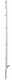Piquet plastique blanc 105cm
