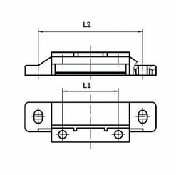Pièces agricoles - Electricité - Jeu de fixations sur pied 90 S