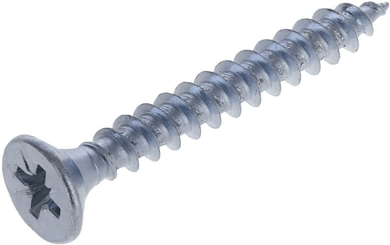 Pièces agricoles - Fasteners - Vis à bois, Ø 3x20 mm, PZ1, à tête fraisée, acier