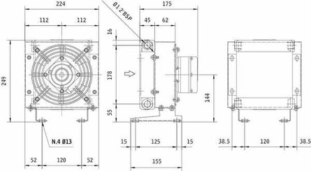 Pièces agricoles - Hydraulique - Refroidisseur d'huile (12V) 38
