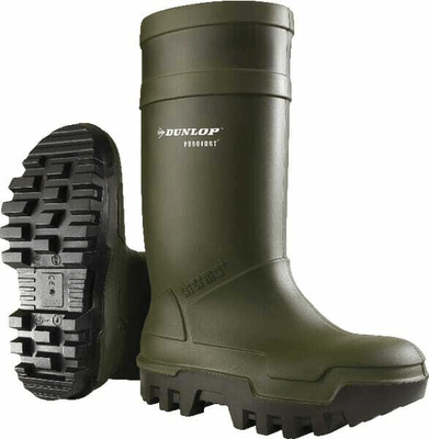 Vêtements et protections - Equipement - Bottes de sécurité vertes, classe S5, taille 46 Wellingtons Purofort® Thermo+ Dunlop