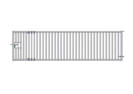 Accessoires et options matériel  - Matériel d'élevage - autre - PACK DE 6 PORTES CHEVRE EXTENSIBLE BARREAUDEE DE 4M/4.30M