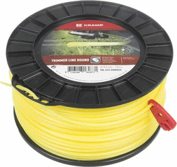 Pièces agricoles - Jardin et forêt pièce adaptable - Fil de coupe Ø 3.3mm 139m rond jaune Kramp