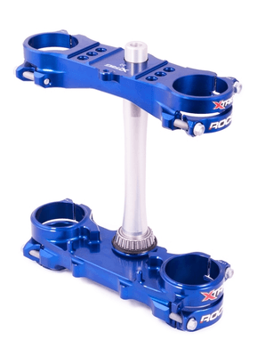 Pièces Quad & Motos - Equipement véhicule - Té de fourche XTRIG ROCS Tech bleu déport 25mm Yamaha YZ250
