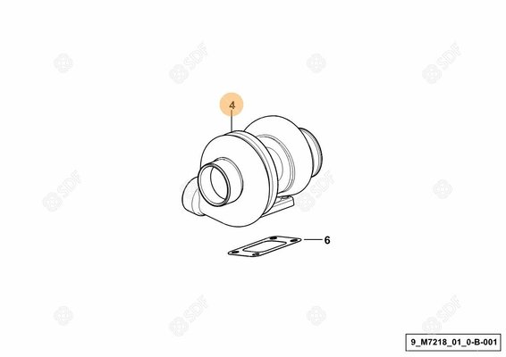 Pièces agricoles - Pieces moteur - TURBOCOMPRESSEUR