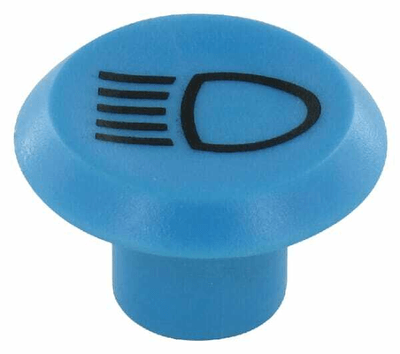 Pièces agricoles - Electricité - Symbole, faisceau haut, round, bleu