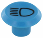 Symbole, faisceau haut, round, bleu