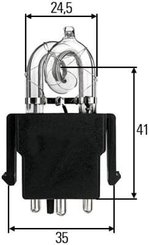 Pièces agricoles - Eclairage - Ampoule au xénon 12V 25W