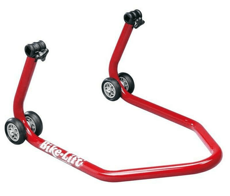 Pièces Quad & Motos - Outillage - Béquille de stand arrière universelle BIKE LIFT rouge avec supports caoutchouc en "L"- RS-17