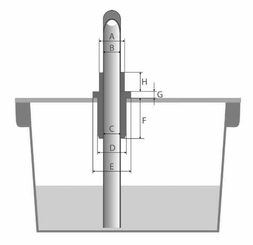 Pièces agricoles - Hydraulique - Passe cloison caoutch. 35 mm