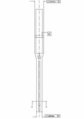Pièces agricoles - Travail du sol - Dent à ressort 45x12x478mm sans pointe