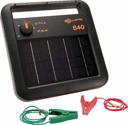 Pièces agricoles - Cloture,Jardin & Sylviculture - Électrificateur de clôture électrique Solar S40 (avec batterie)