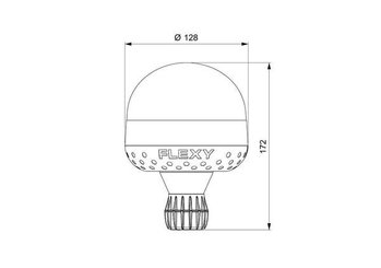 Pièces agricoles - Eclairage - Gyrophare LED, 17W, 12-24V, ambre, montage sur poteau flexible, Ø 146x128mm, E-VENUS par Sacex
