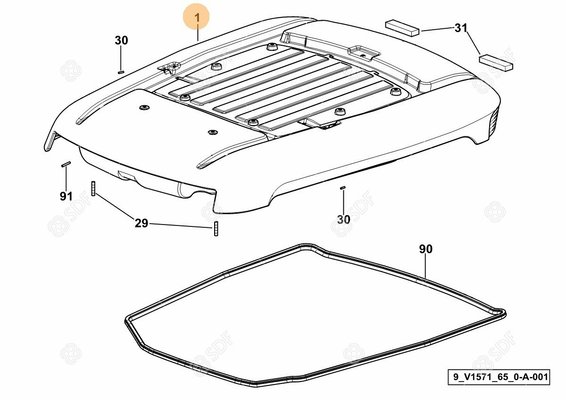 Pièces agricoles - Cabine et structure - TOIT