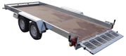 REMORQUE PLATEAU roues extérieures 450x190x18 freinée PTAC : 3500 kg
