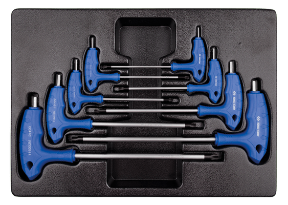 Outils - Outils divers - Jeu de 8 clés Allen "Point Ball" à poignée en L, 2 à 10mm