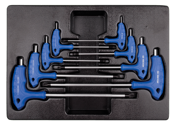 Outils - Outils divers - Jeu de 8 clés Allen "Point Ball" à poignée en L, 2 à 10mm