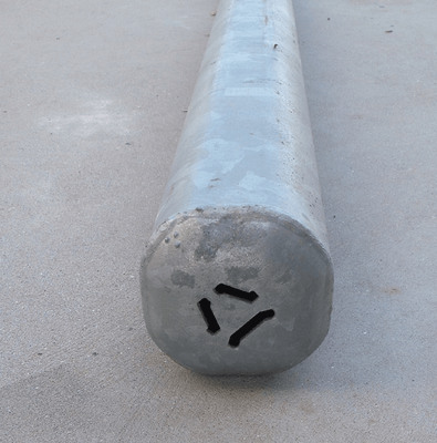 Materiels - Cage de contention - PACK DE 25 POTEAUX TREFLE A SCELLER D.102MM L.1.85M