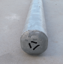 Materiels - Cage de contention - PACK DE 25 POTEAUX TREFLE A SCELLER D.102MM L.1.85M