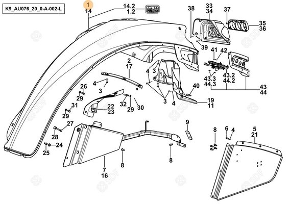 Pièces agricoles - Cabine et structure - AILE