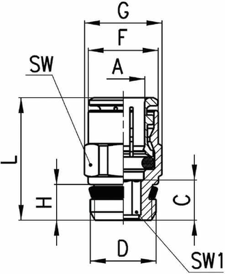 Pièces agricoles - Pièce pneumatique - Accouplement rapide femelle