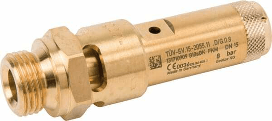 Pièces agricoles - Pièce pneumatique - Soupape sécurité 1/2"CE 8 bar