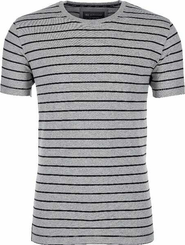 Vêtements et protections - Vêtement  - T-shirt rayé gris/noir S