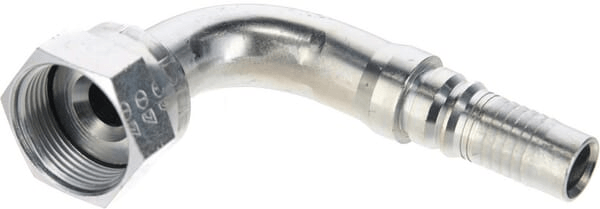 Pièces agricoles - Hydraulique - Raccord à sertir 4SH-DN20-1,7/16" ORFS-90°