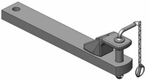 Barre d'attelage 90x40 L640mm Cat. 2 diamètre 31,5mm