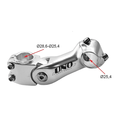 Pièces Quad & Motos - Vélo - Potence de guidon de vélo -10° / 40° UNO -110 mm noir