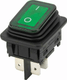 Interrupt à bascule 20 A vert