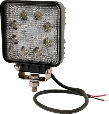 Pièces agricoles - Eclairage - Phare de travail LED carré 24W 1920lm, 10/30V, 110x45x110mm longue portée 8 LED gopart